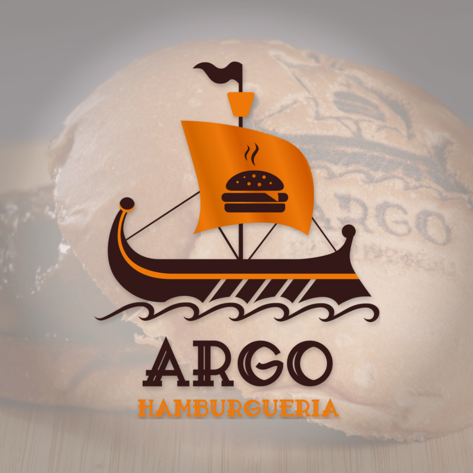 Arte final da marca Argo Hamburgueria